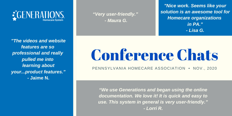 Feedback from the Pennsylvania Homecare Association Conference