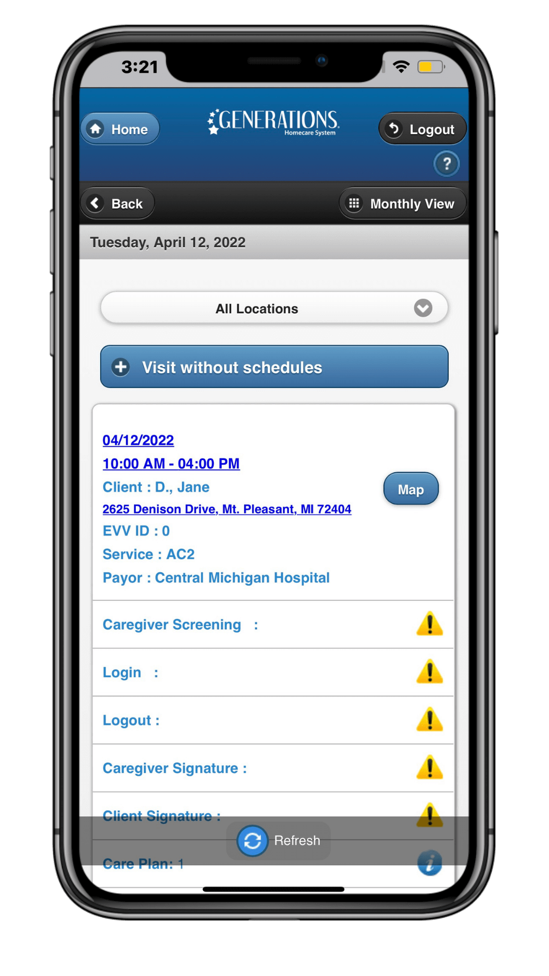 Caregiver Software Generations Homecare System Caregiver Software Generations Homecare System